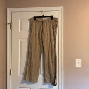 Flare khaki pants